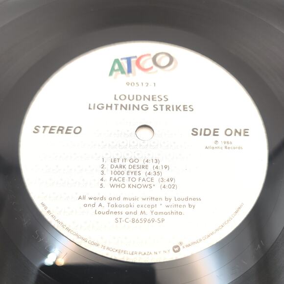 Loudness Lightning Strikes Vinyl Record 1986 - Picture 4 of 6